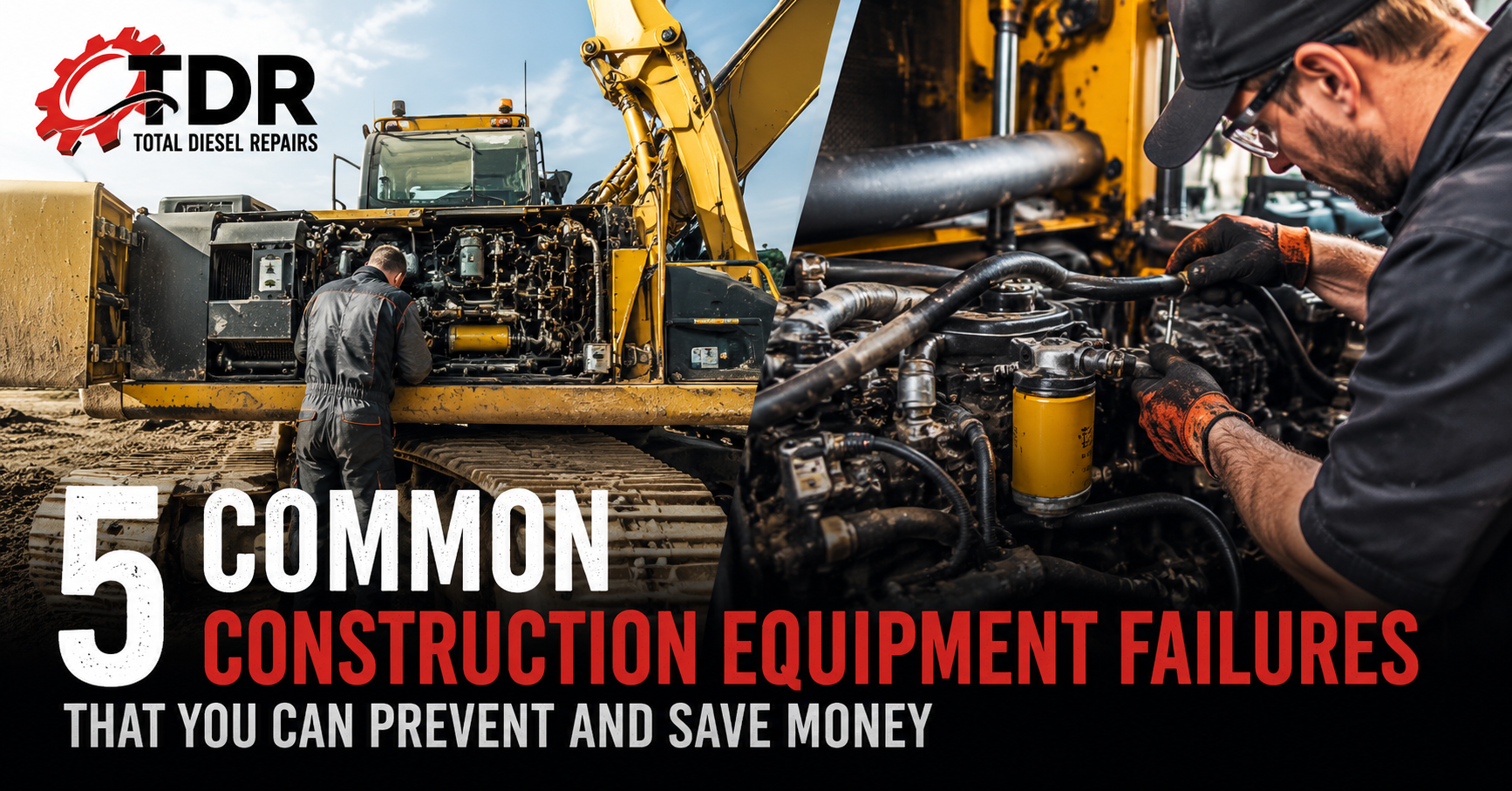 You are currently viewing 5 Common Construction Equipment Failures That You Can Prevent and Save Money