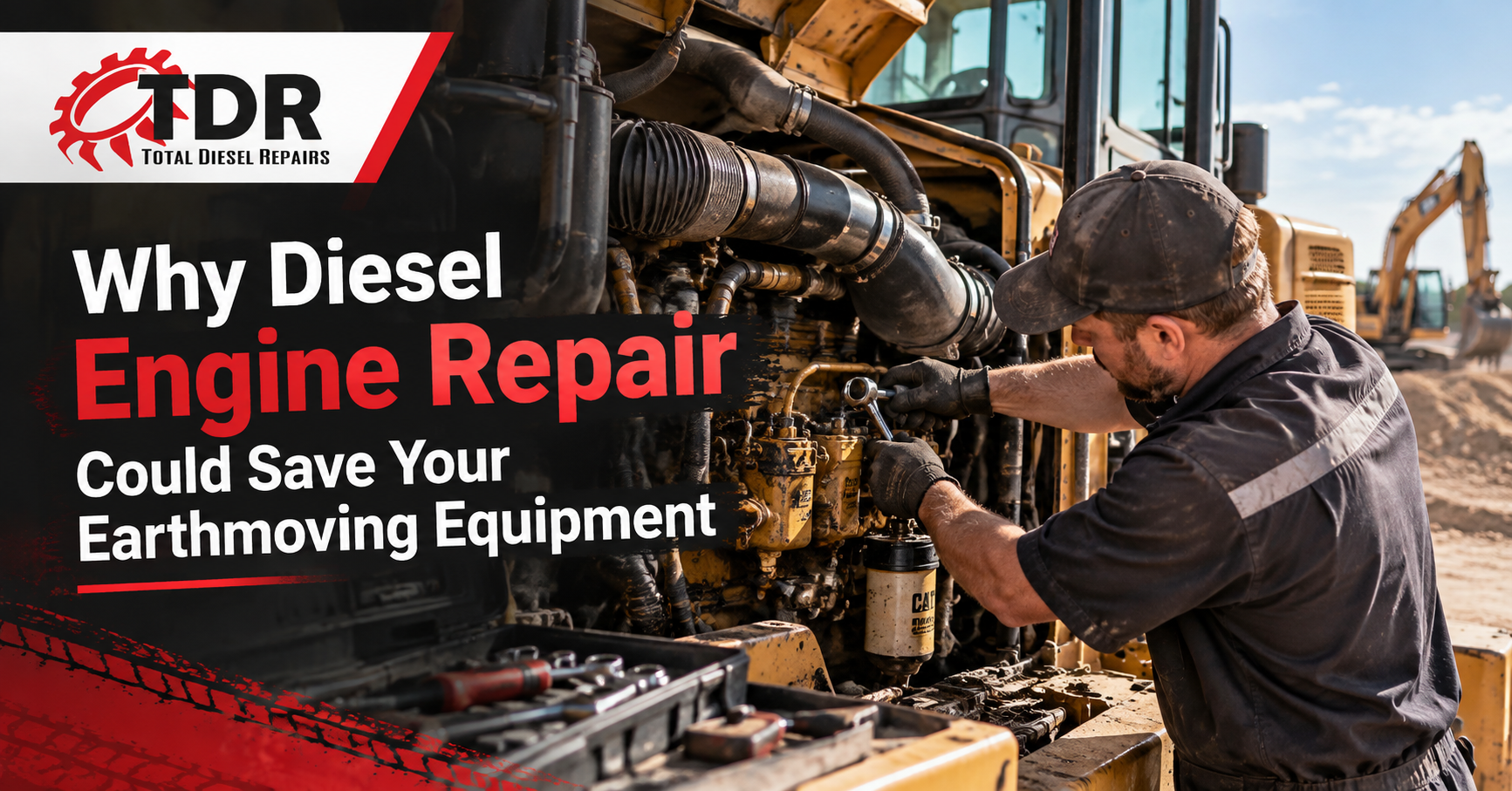 Diesel engine repair for earthmoving equipment to improve performance and prevent costly breakdowns
